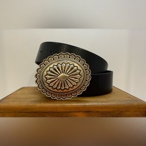 Ralph Lauren Concho Belt Black